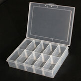 10 Compartimentos Almacenamiento Plástico Ajustable Electrónica herramienta Caja Caso